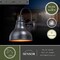 Vaxcel Delano 1 Light Dusk to Dawn Bronze Gold Farmhouse Barn Dome Outdoor Wall Lantern T0316 - alternate 3